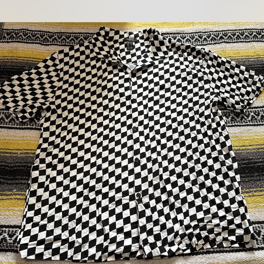 Forever 21 Monochrome Checkered Shirt